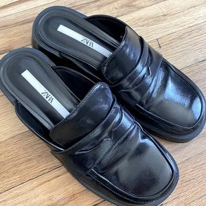 Zara open back loafer